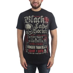 Black Label Society - Mens Ht Motto Collage T-Shirt