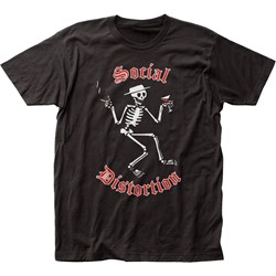 Social Distortion - Mens Skelly Logo Fitted Jersey T-Shirt