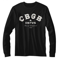 CBGB Mens Logo Long Sleeve T-Shirt