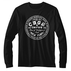 CBGB Mens Cbgbcircle Long Sleeve T-Shirt