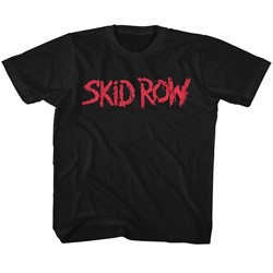 Skid Row Unisex-Child Red Logo T-Shirt