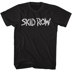 Skid Row Mens Whitish Logo T-Shirt