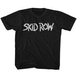 Skid Row Unisex-Child Whitish Logo T-Shirt