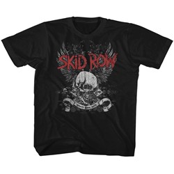 Skid Row Unisex-Child Skul & Wings T-Shirt