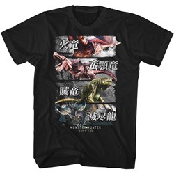 Monster Hunter - Mens 4 Monsters T-Shirt