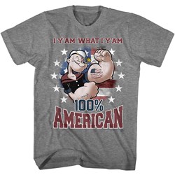 Popeye - Mens Yam American T-Shirt