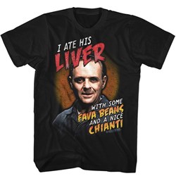 Silence Of The Lambs - Mens Fava Beans And Chianti T-Shirt