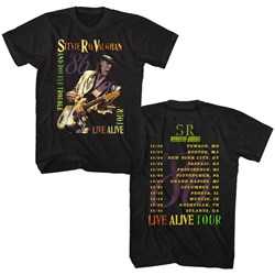 Stevie Ray Vaughn - Mens Live Alive Tour T-Shirt