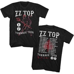 Zz Top - Mens Tonnage Tour 17 T-Shirt