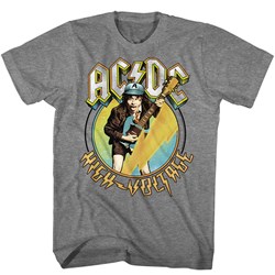 Acdc - Mens Blue Yellow Voltage T-Shirt