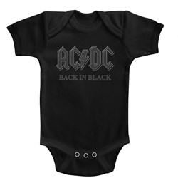 Acdc - Unisex-Baby Back In Black Onesie