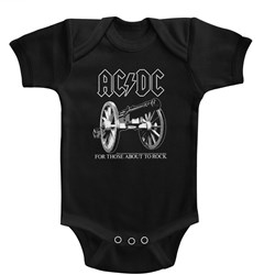 Acdc - Unisex-Baby About To Rock Onesie