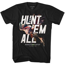 Monster Hunter - Mens Hunt Em All T-Shirt