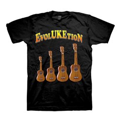 Guitar Designs - Evoluketion Mens T-Shirt In Black