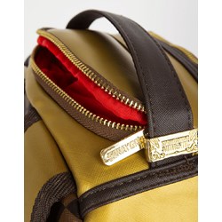 GOLD CHECKERED DRIPS BACKPACK - GOLD