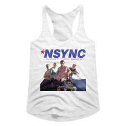 Nsync - womens Want You Back Racerback Tank Top