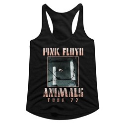 Pink Floyd - womens Animals Tour 77 Racerback Tank Top