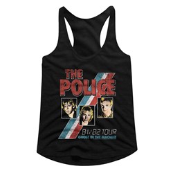 The Police - womens Ghost In The Machine Racerback Tank Top