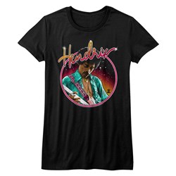 Jimi Hendrix - Juniors Neon T-Shirt