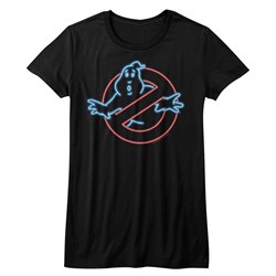 The Real Ghostbusters - Juniors Neon Ghost T-Shirt