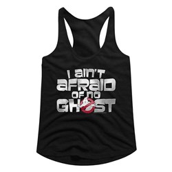 The Real Ghostbusters - womens Ain'T Afraid Racerback Tank Top
