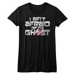 The Real Ghostbusters - Juniors Ain'T Afraid T-Shirt