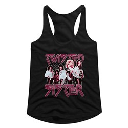 Twisted Sister - womens Pretty In Pink Racerback Tank Top
