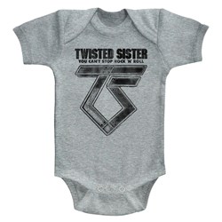 Twisted Sister - unisex-baby Can'T Stop Rock'N'Roll Onesie
