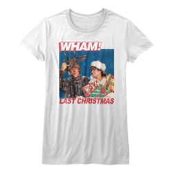 Wham - Juniors Last Christmas Lyrics T-Shirt