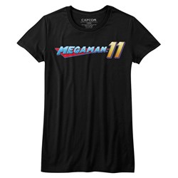 Mega Man - Juniors Mega Logo T-Shirt