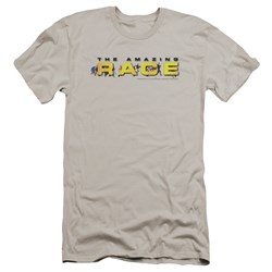 Amazing Race - Mens Running Logo Premium Slim Fit T-Shirt