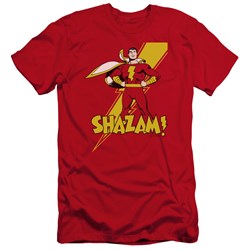 Dc - Mens Shazam! Premium Slim Fit T-Shirt