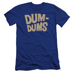 Dum Dums - Mens Distressed Logo Premium Slim Fit T-Shirt