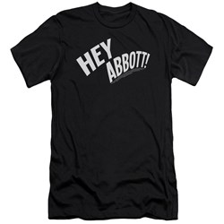 Abbott & Costello - Mens Hey Abbott Premium Slim Fit T-Shirt