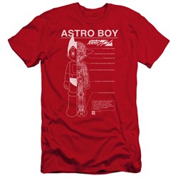 Astro Boy - Mens Schematics Premium Slim Fit T-Shirt