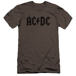 Acdc - Mens Worn Logo Premium Slim Fit T-Shirt