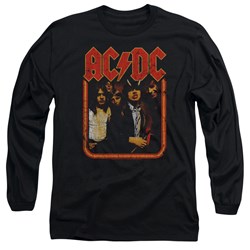 Acdc - Mens Group Distressed Long Sleeve T-Shirt
