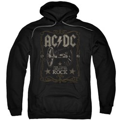 Acdc - Mens Rock Label Pullover Hoodie