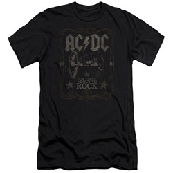 Acdc - Mens Rock Label Premium Slim Fit T-Shirt