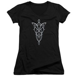 Lord Of The Rings - Juniors Arwen Necklace V-Neck T-Shirt