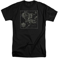 Lord Of The Rings - Mens Map Of Me Tall T-Shirt