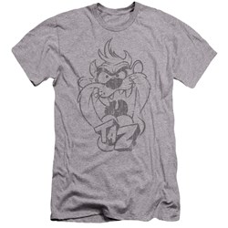 Looney Tunes - Mens Faded Taz Premium Slim Fit T-Shirt