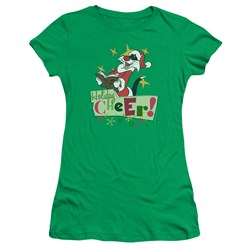 Looney Tunes - Juniors Cheer Sylvester T-Shirt