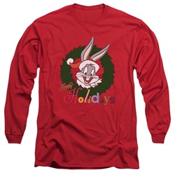 Looney Tunes - Mens Holiday Bunny Long Sleeve T-Shirt