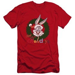 Looney Tunes - Mens Holiday Bunny Premium Slim Fit T-Shirt