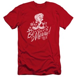 Looney Tunes - Mens Merry Tweety Premium Slim Fit T-Shirt