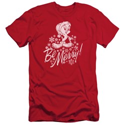 Looney Tunes - Mens Merry Tweety Slim Fit T-Shirt