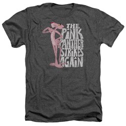 Pink Panther - Mens Strikes Again Heather T-Shirt