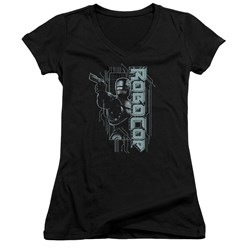 Robocop - Juniors Murphy Split V-Neck T-Shirt
