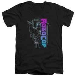 Robocop - Mens Robo Neon V-Neck T-Shirt